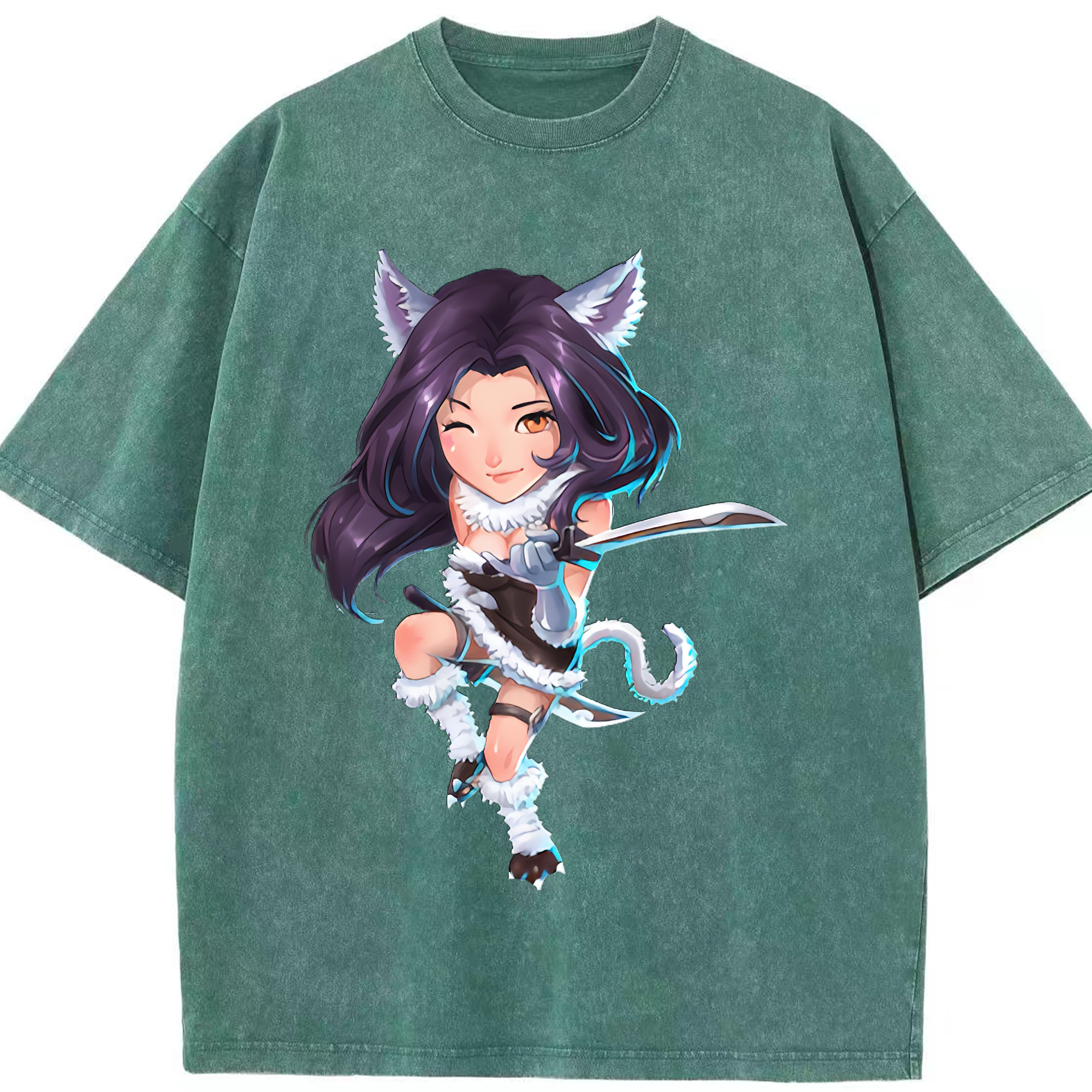 （画像用） リーグ・オブ・レジェンド League of Legends LOL 綿100% ヴィンテージ風 半袖Tシャツ（フロントプリント）